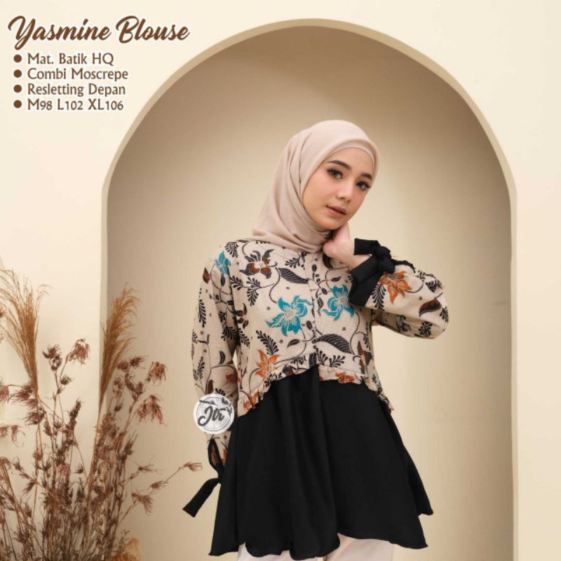tey-17 Batik Wanita ASJ SA HRB026 Kenogo Kemeja Tosca Pendek-Model 11