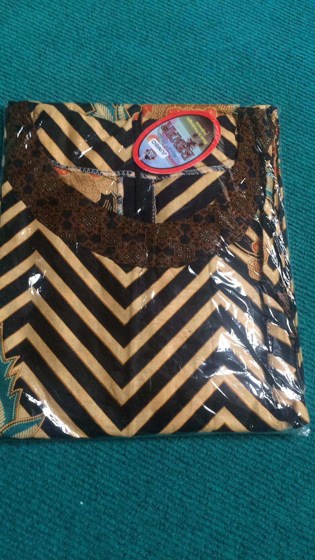 Aserehe Zigzag Batik Solo Zela Tunik Atasan Kerja Kantor Kondangan Casual Muslim Jumbo
