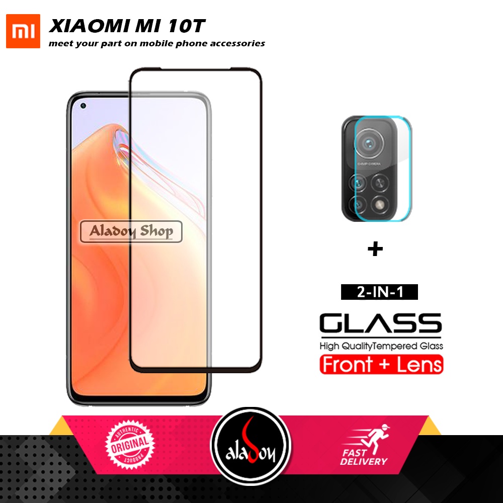 PAKET Tempered Glass Layar Xiaomi Mi 10T Free Tempered Glass Camera