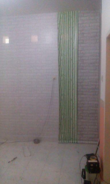 Wallpaper Sticker Premium 10m Batu Bata Putih / White Brick