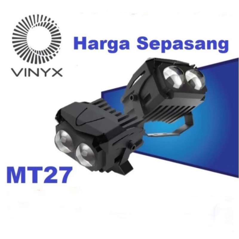 Sepasang Lampu Tembak Led Sorot Laser MT 27 Motor Mobil
