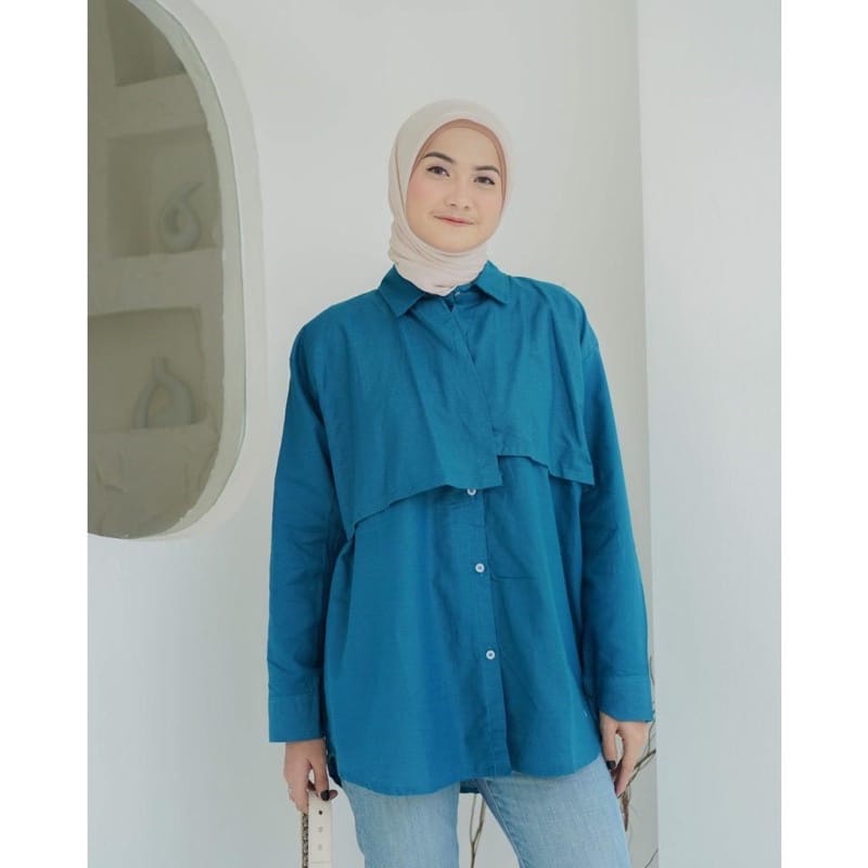 Kemeja Kanna Blouse Atasan Wanita Shirt Wolfis