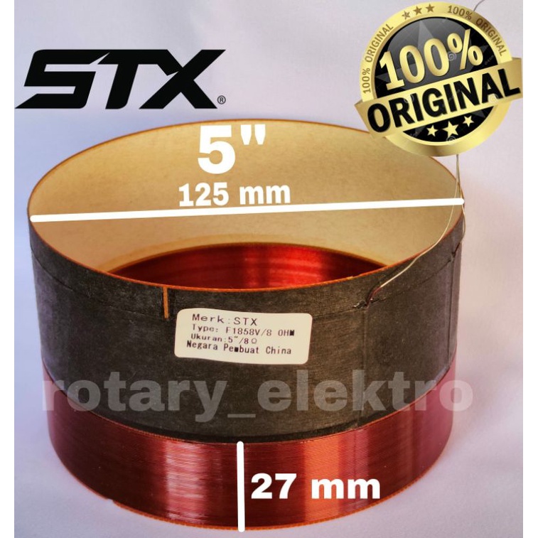 SPOOL SPEAKER ORIGINAL STX F1858V/ 8 OHM 125mm