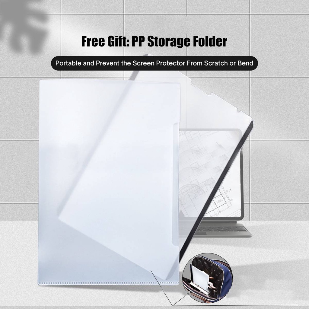 Film Pelindung Layar Magnetik Bahan Pet Untuk Ipad Pro 11 2021 M1 12.9 Air 4 10.9 10.2 10.5