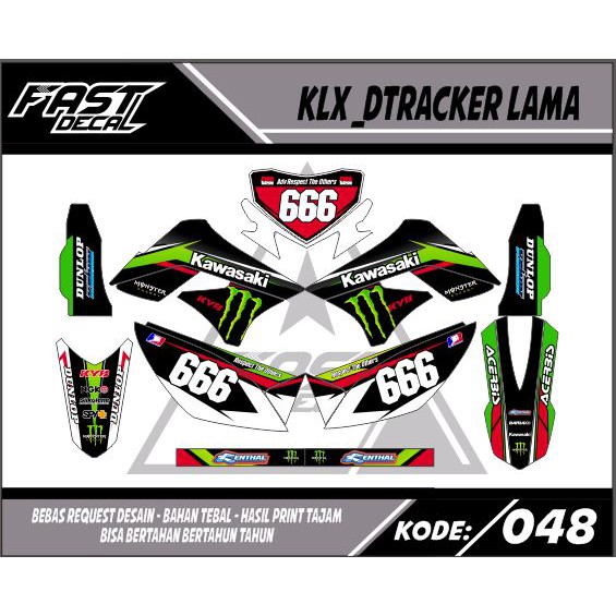 Decal sticker klx lama_dtracker lama48
