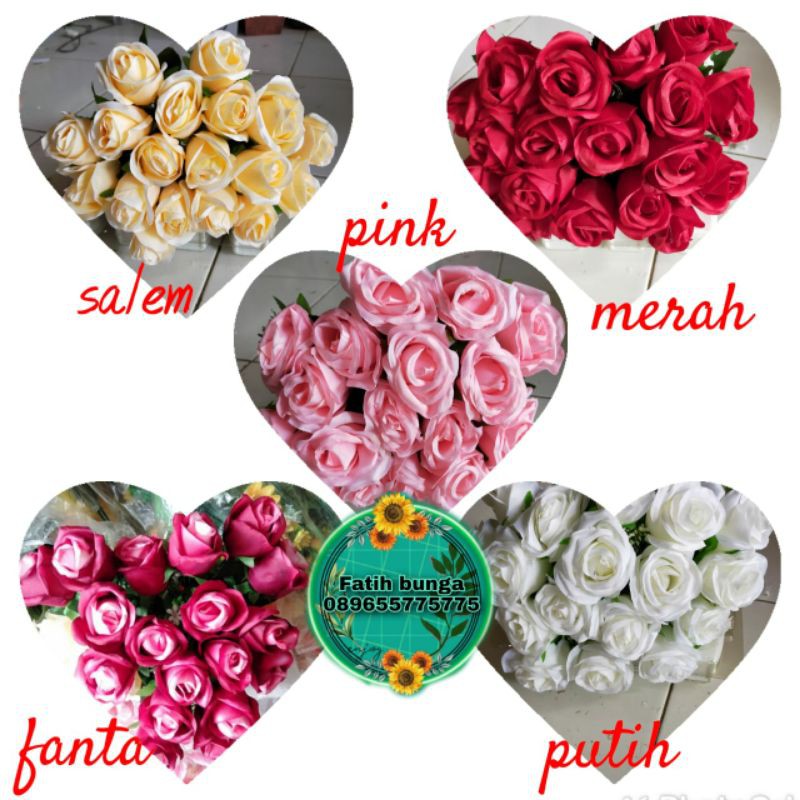 Bunga mawar/Bunga rose/Bunga plastik