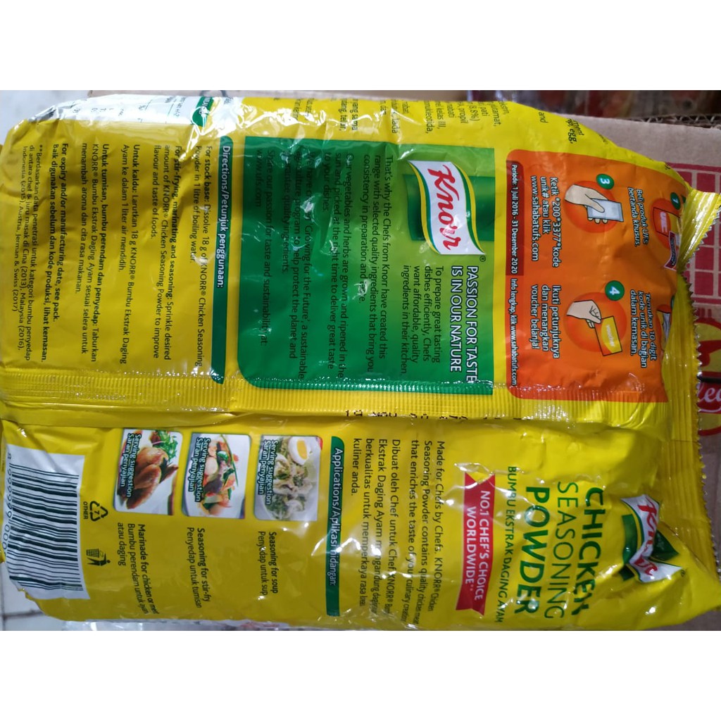 KNORR SEASONING POWDER 1KG exp mei 2024