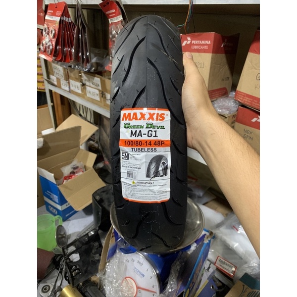 Ban Maxxis Green devil 100/80-14