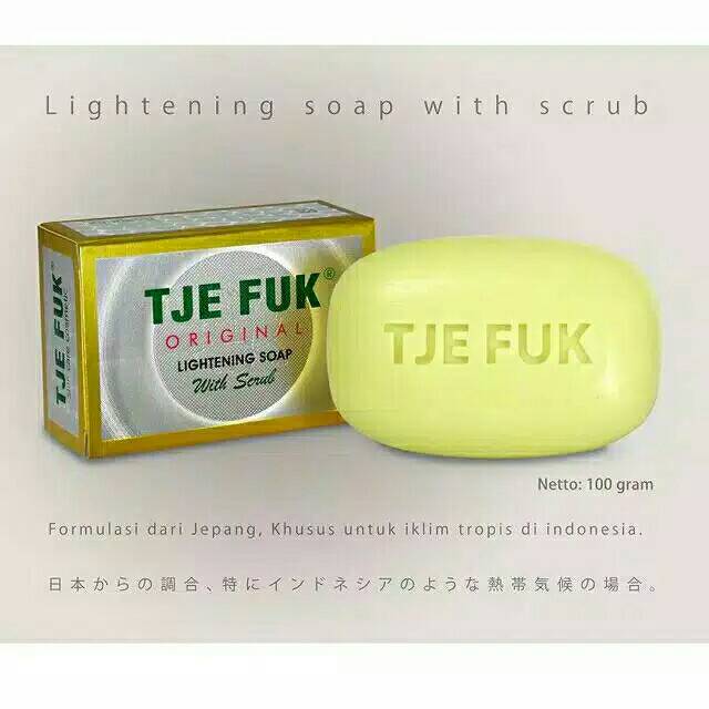 (kecil) TJE FUK ORIGINAL LIGTENING SOAP 30g/sabun batang tje fuk