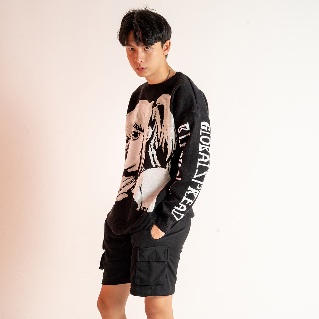 Yesyou Aiko Black Oversized Knitwear