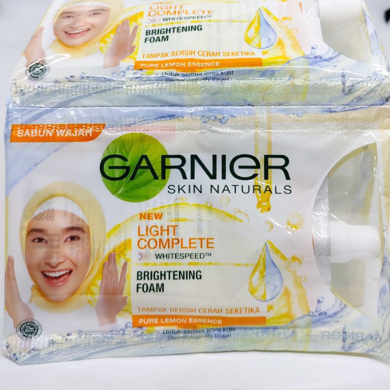 Garnier facial foam 9ml light complete