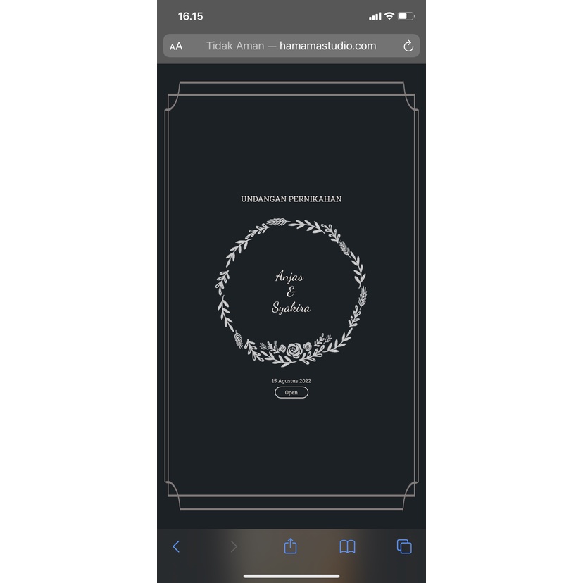 Undangan Web Wedding Invitation Paket Hemat-B