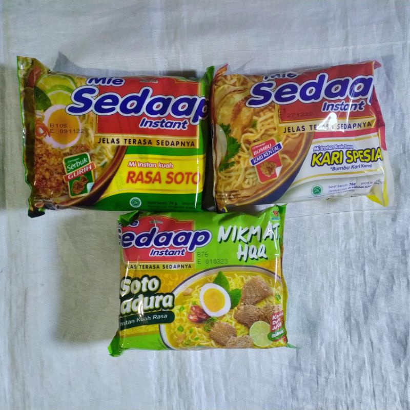 

MIE SEDAP INSTANT KUAH RASA SOTO / KARI SPESIAL