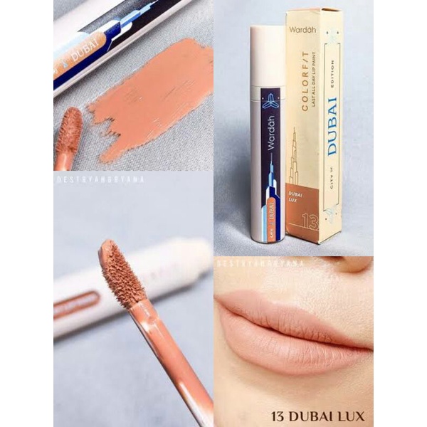 Wardah Colorfit Last All day lip paint no. 13 ( Dubai Lux)  Best ombre