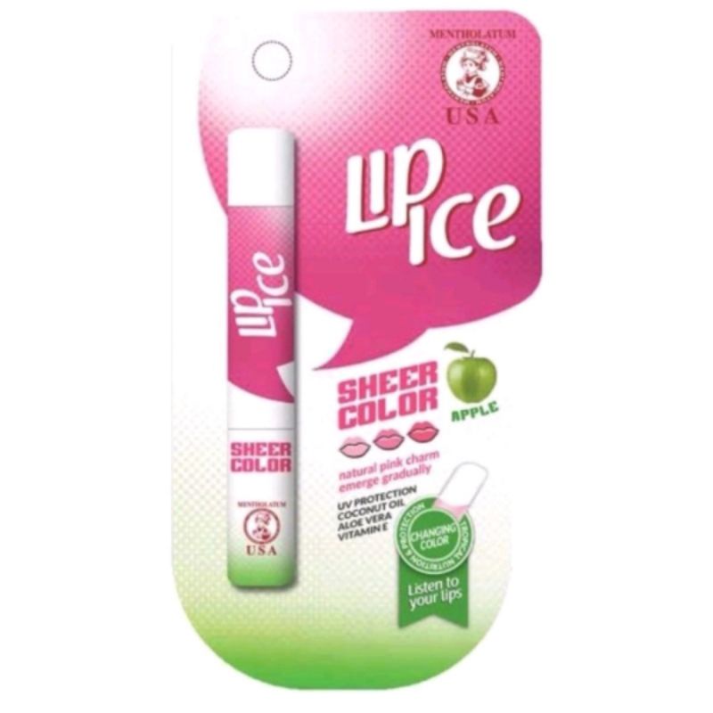 Lip Balm Lip Ice Sheer Color Uv Protection/Coconut /Aloe Vera &amp; Vitamin E