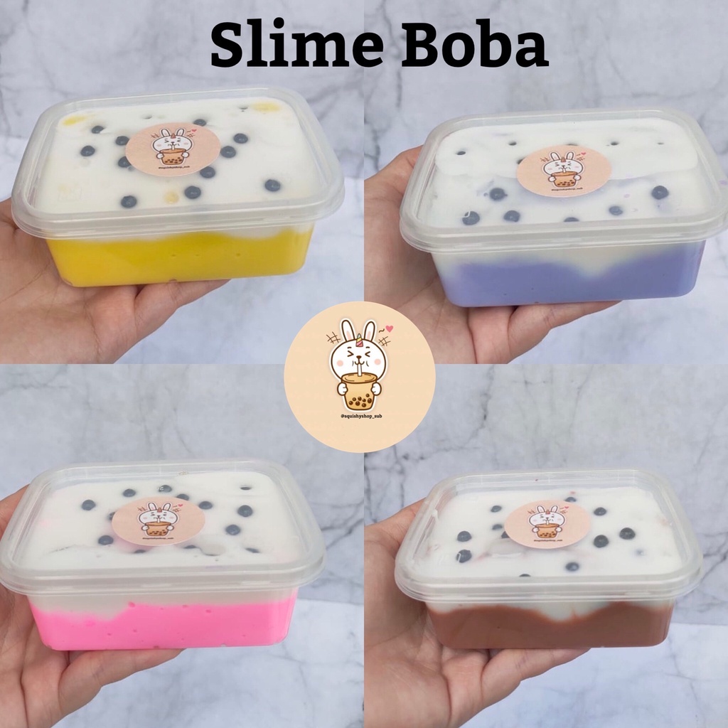 [PROMO] SLIME BOBA SLIME BROWN SUGAR - MAINAN SLIME ES BOBA - SLIME 200GR - BOBA MILK TEA - BOBA MAT