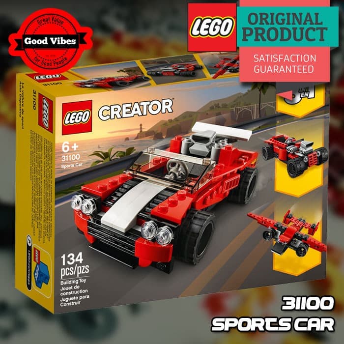 BISA BAYAR DIRUMAH Lego Original Creator 31100 Sports Car Mainan Anak Edukasi Lego Mobil MURAH
