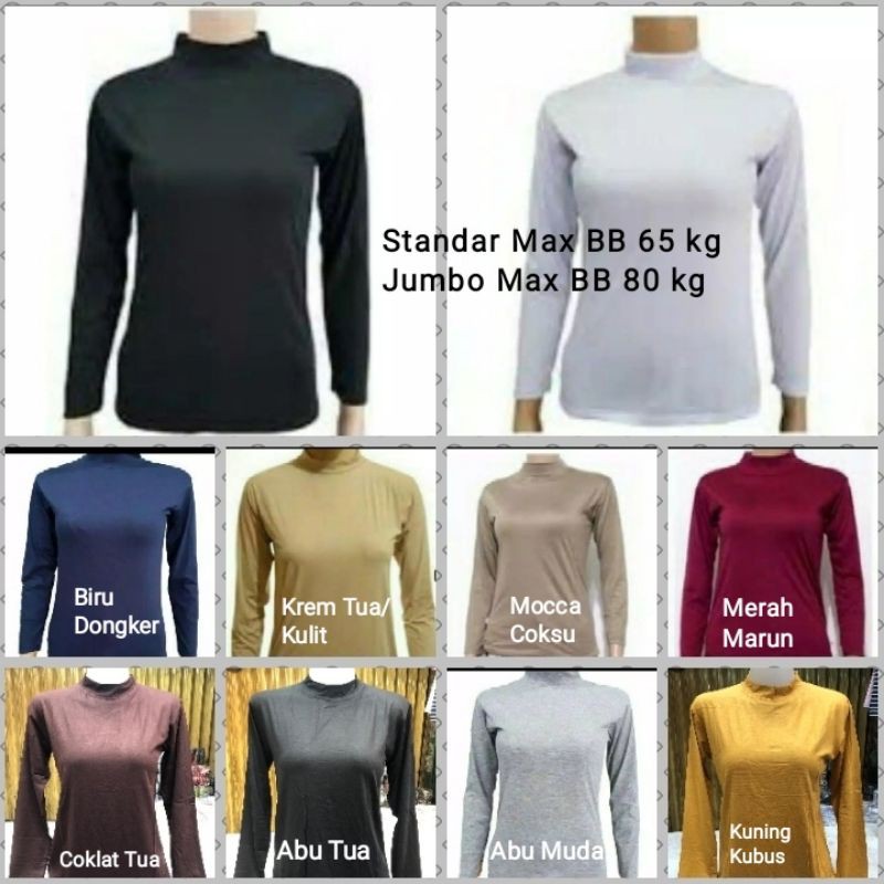 Manset Baju- Adem Lembut Elastis Nyaman- Baju Dalaman- Baju Luaran