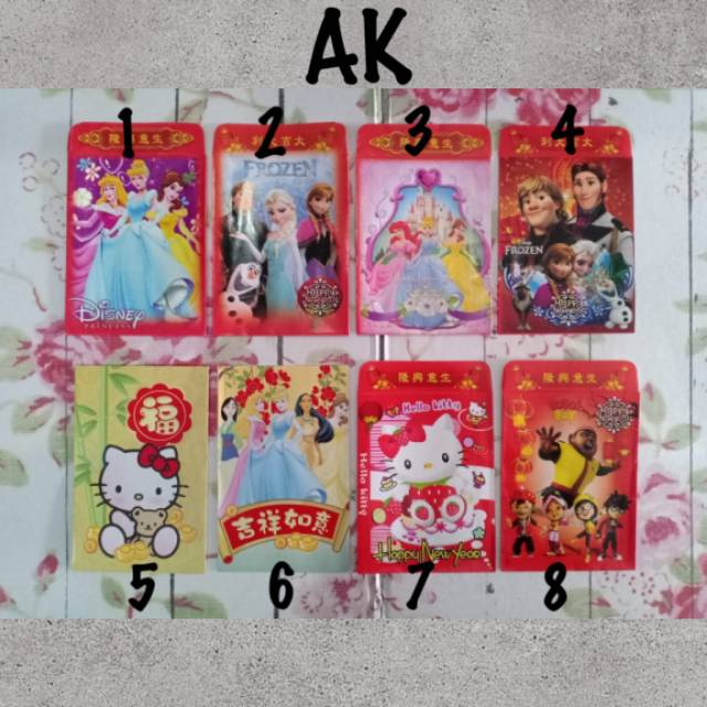 

Amplop Angpao Imlek Aneka Karakter Kecil