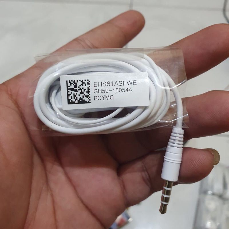 Earphone Samsung Ori Premium Quality Sound Headset Samsung A10 A20 A6 A7 A8 A11 A32 Bisa semua type HP jack Audio 3,5(Ori indonesia) Stereo Bass