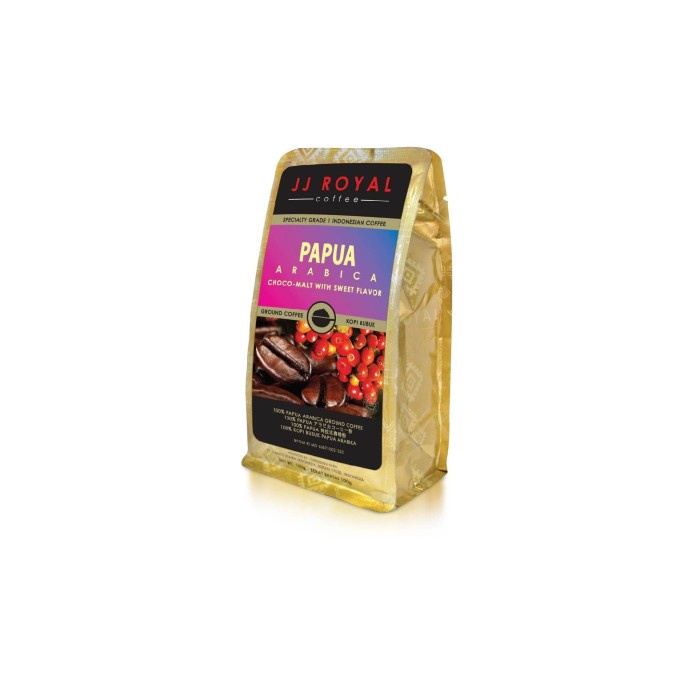 

vf0100f Coffee/Kopi Jj Royal Papua Arabica Ground Bag 100G Ds20X11