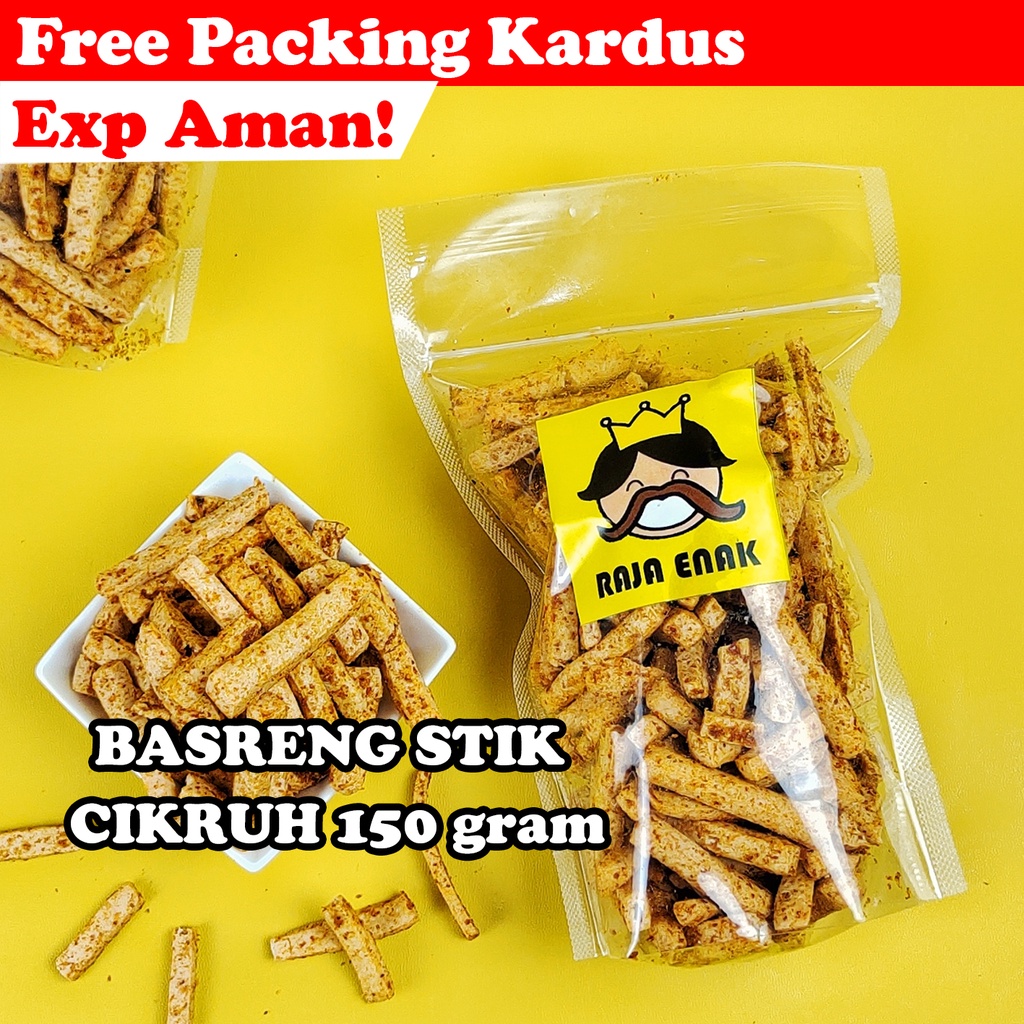 

BASRENG STIK CIKRUH PEDAS 150gr | CEMILAN CAMILAN SNACK SNEK KILOAN RAJAENAK RAJA ENAK