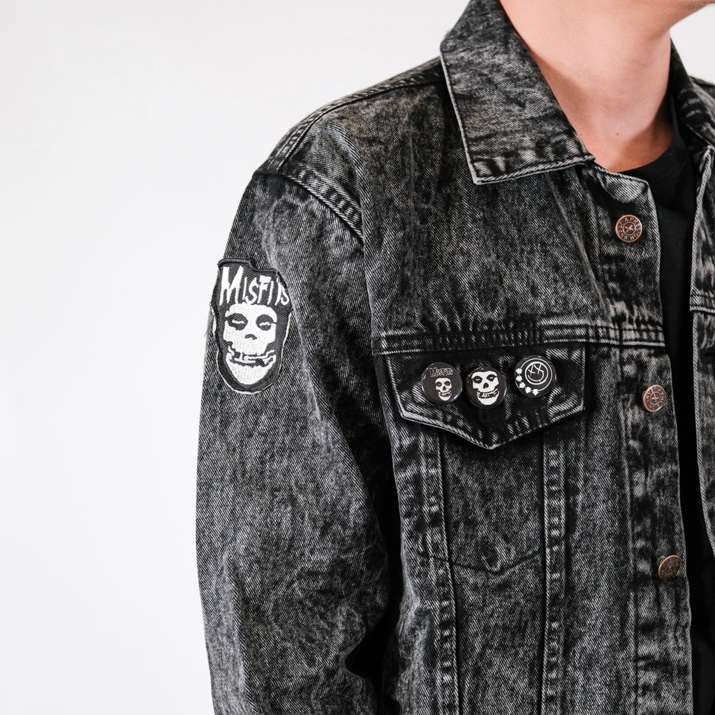 JAKET JEANS DENIM PATCH BORDIR - MISFITS