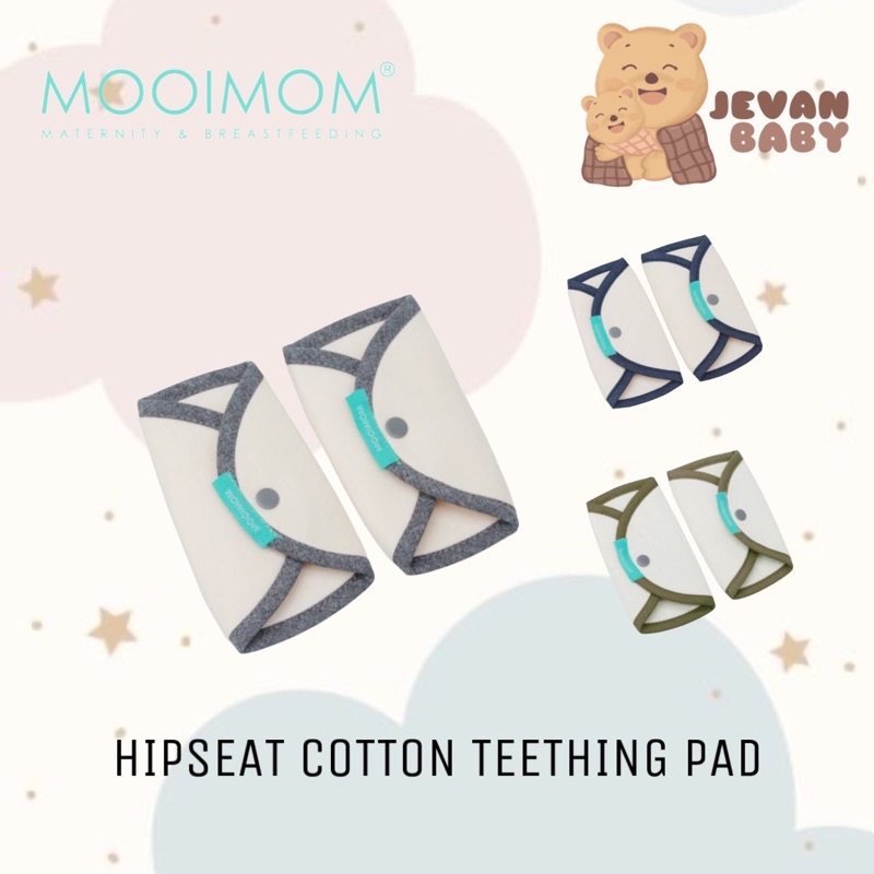 Mooimom Cotton Hipseat Teething Pad / Drool Pad Aksesoris Gigitan Hipseat Bayi