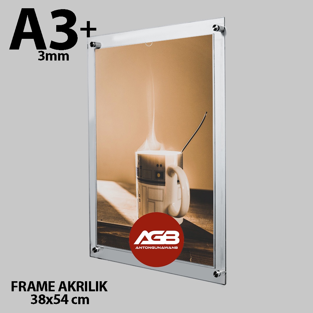 

Acrylic - Frame Akrilik A3 PLUS 38x54cm 3mm