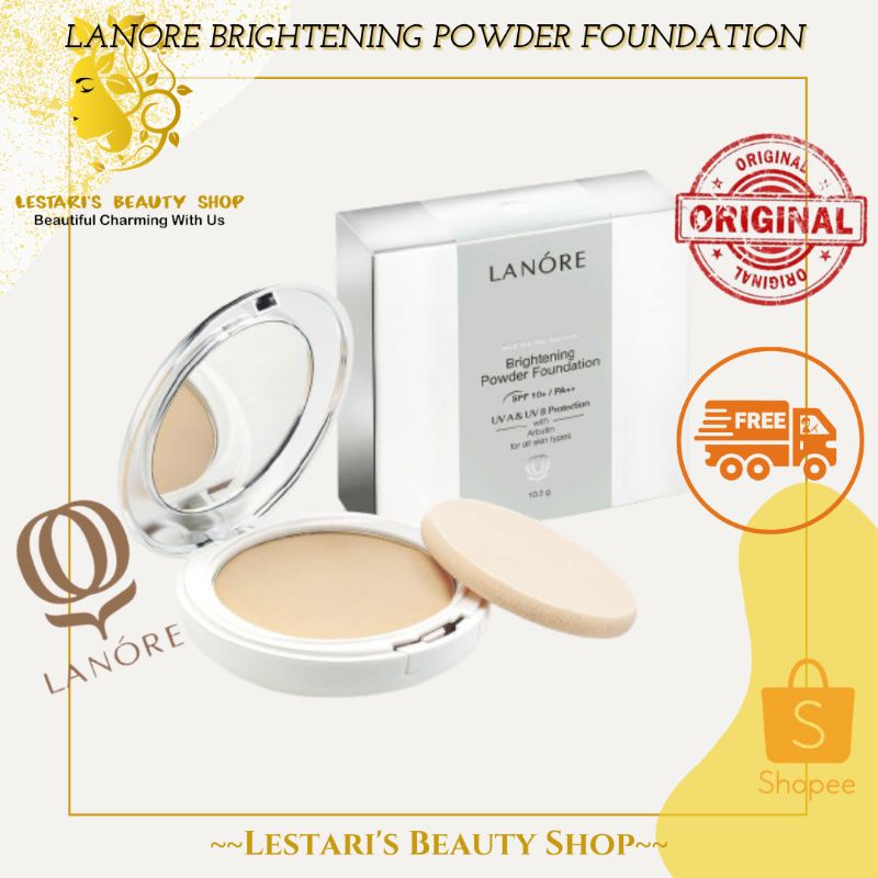 LANORE BRIGHTENING POWDER FOUNDATION SPF 10+ PA++ / LANORE POWDER FOUNDATION