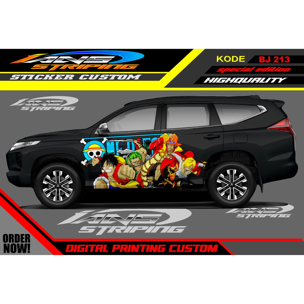 STIKER VARIASI MOBIL PAJERO, INNOVA, FORTUNER