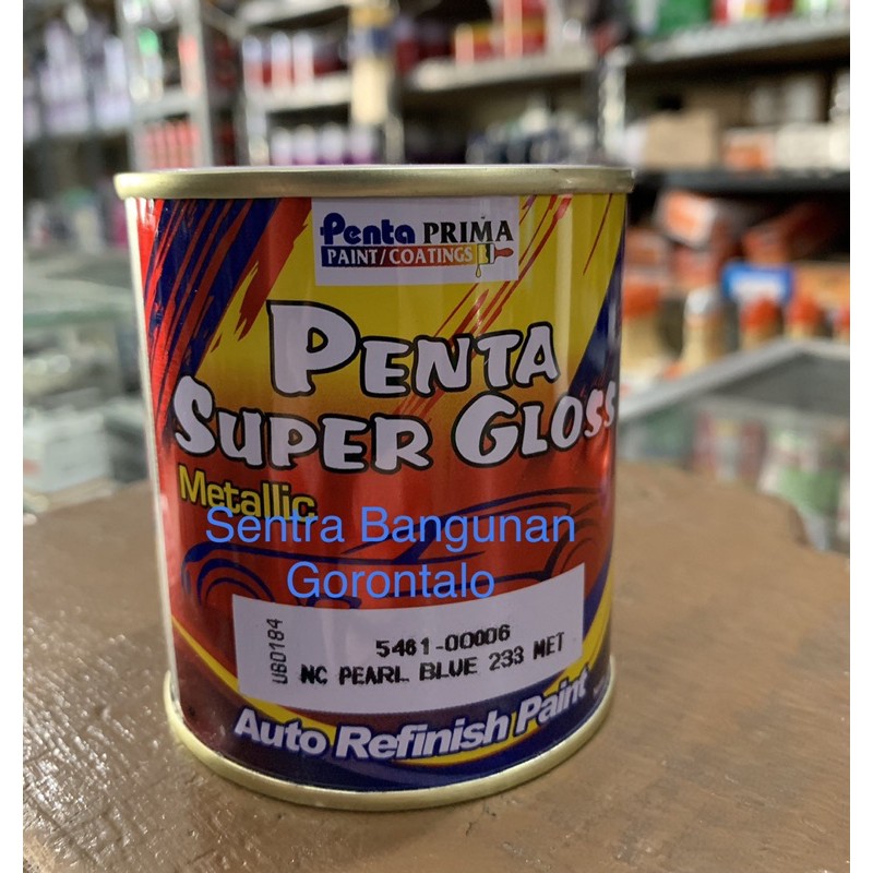 cat penta super gloss pearl blue mutiara biru
