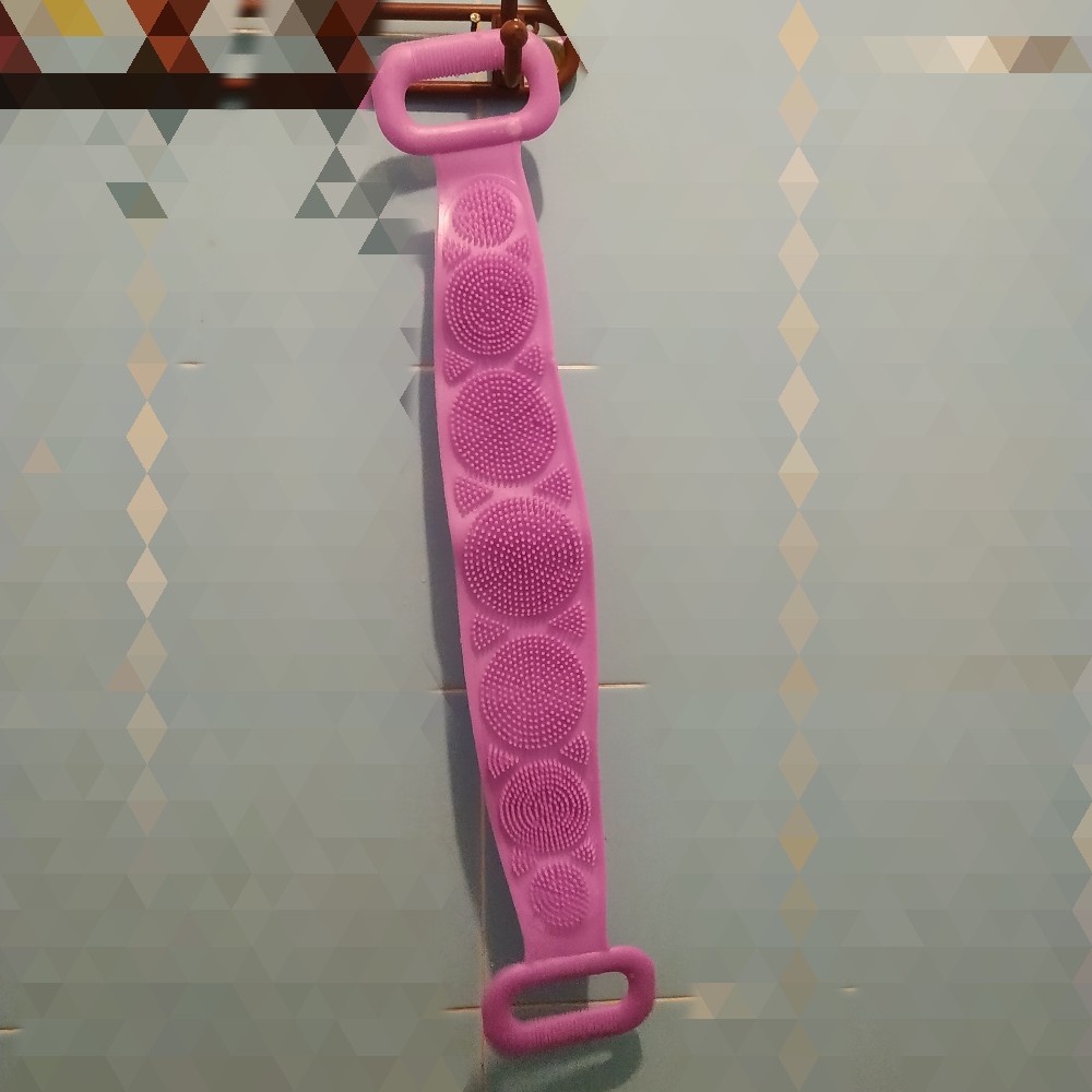 Sikat Punggung Silikon Dua Sisi Silicone Body Wash Scrubber Double Side