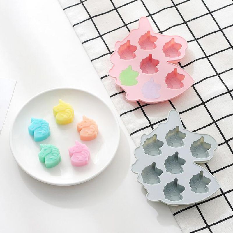 CETAKAN SILICONE JELLY COKLAT FONDANT UNICORN TAHAN PANAS