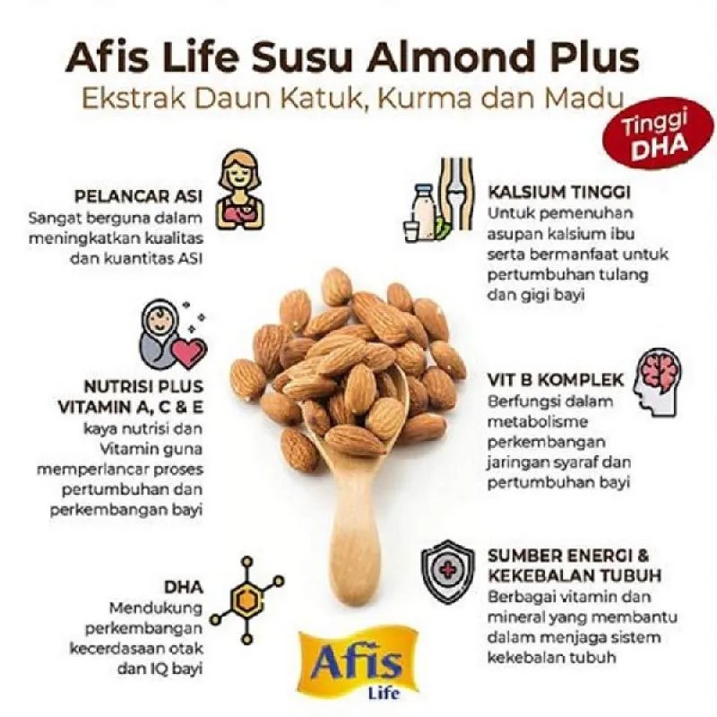 Afis Life Susu Almond / ASI Booster / Pelancar ASI 200 gr