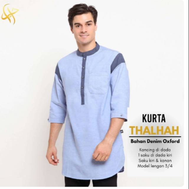 Baju Muslim Pria Koko Muslim Pria Muslim Premium Thalhah Hayya 09 Shopee Indonesia