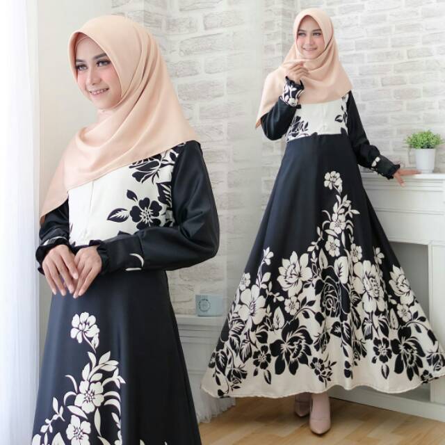 Baju gamis HILDA maxidress [ REAL PIC ]