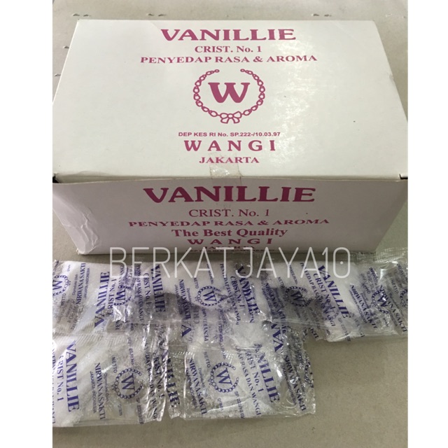 Vanillie W Isi 10 Sachet Vanila Vanili Sachet