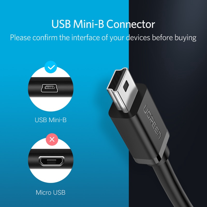 Ugreen USB Adapter Mini USB 2.0 to USB OTG Cable OTG Adapter Mini USB Adapter