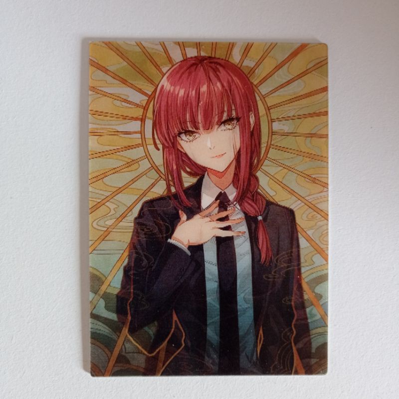 chainsaw man makima lenticular card