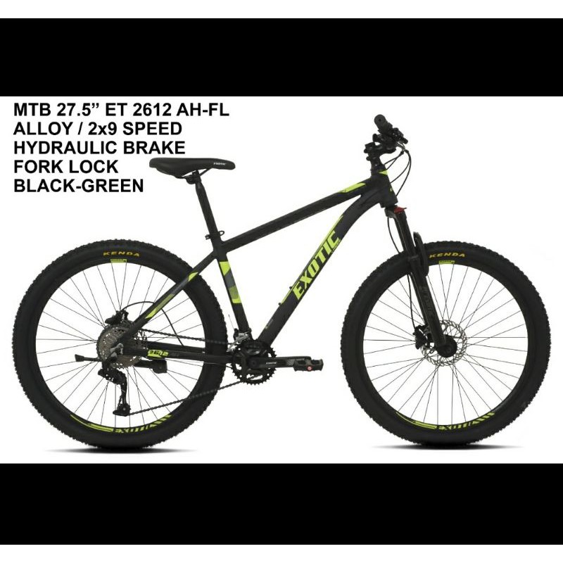 Sepeda Gunung MTB 27.5" Exotic ET 2612 AH-FL Alloy Hydraulic