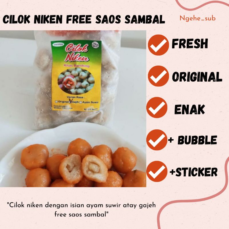

CILOK NIKEN 100% HOMEMADE