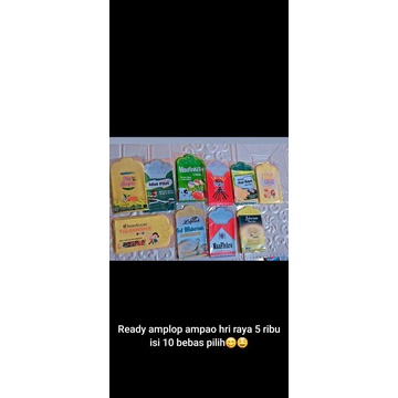 

amplop uang lebaran snack karakter