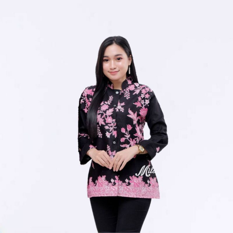 ATASAN BATIK WANITA DAN PRIA SIZE M L XL XXL ll COUPLE BATIK KEKINIAN