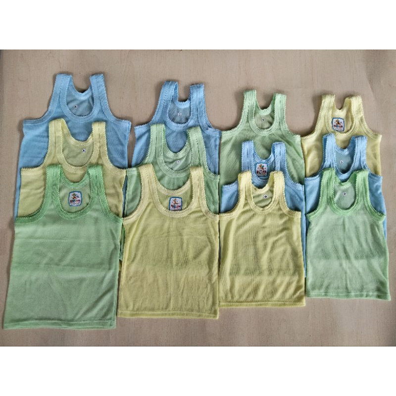 3 PCS singlet bayi/anak WARNA UKURAN S M L XL