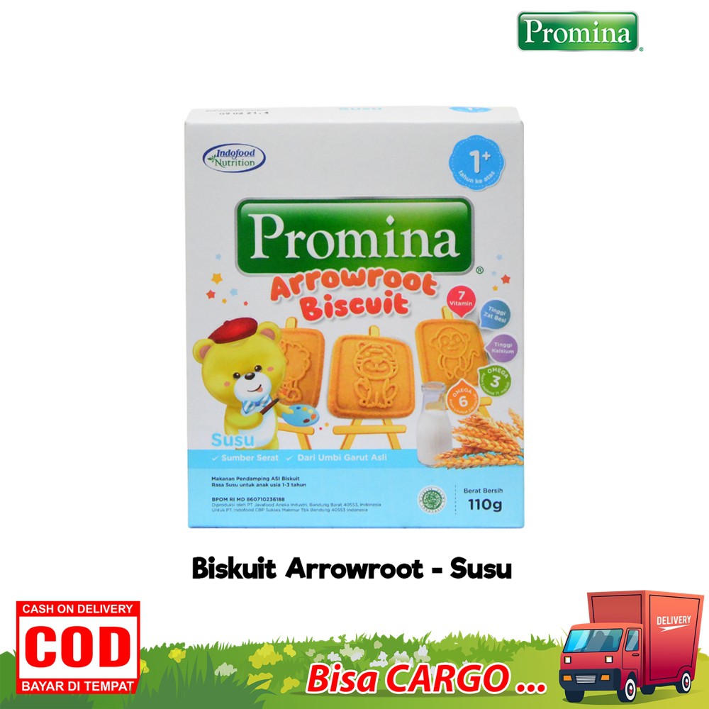 Camilan Snack Biskuit Arrowroot 110 gr Biscuit Cemilan Anak Promina