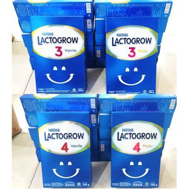 Susu Lactogrow 3/ Lactogrow 4 Plain Madu 750gr (exp Okt - Des 21)