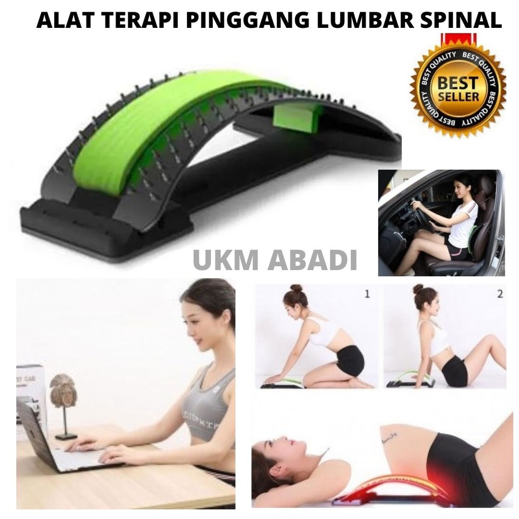 Alat Terapi Sakit Pinggang Sandaran Lumbar Spinal Stretching Support Amkee 111154