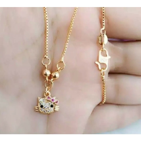 KALUNG HELLO KITTY DAN ANTING HELLO KITTY UNTUK ANAK ANAK