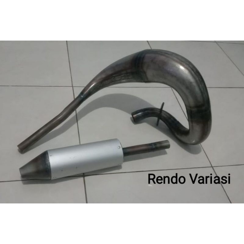 Knalpot Model Udang trail off road trabas untuk Satria 2 tak
